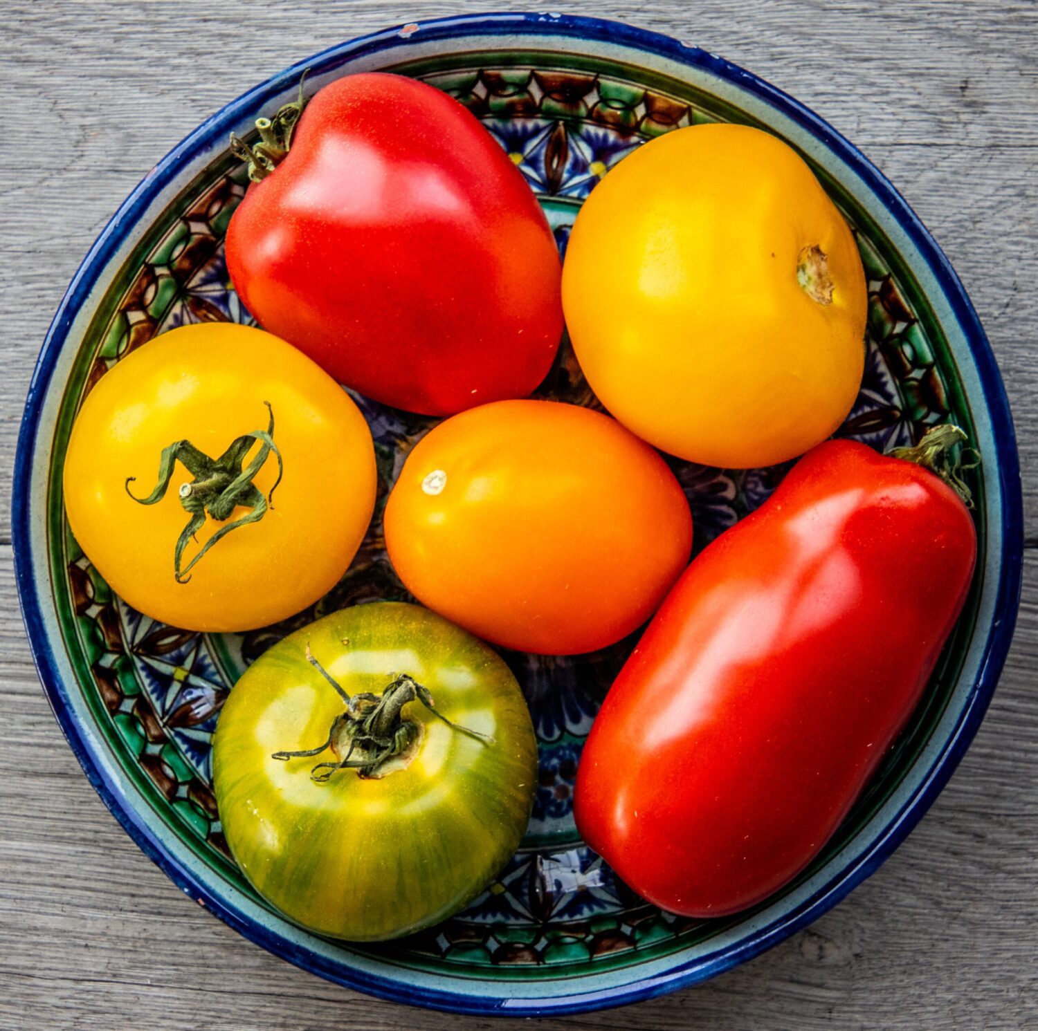 Kleurige tomaten