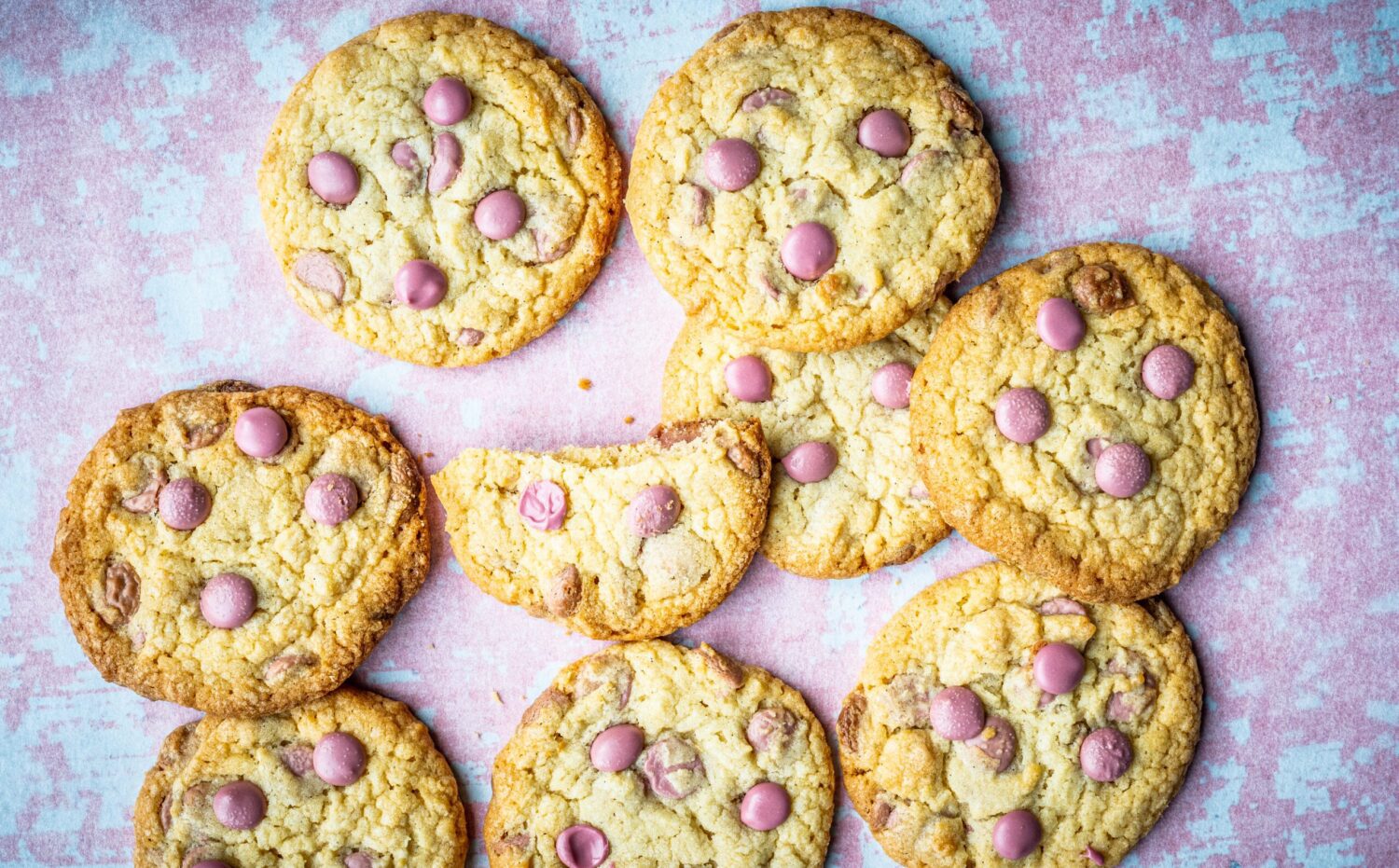 Ruby chocolate chip cookies
